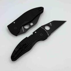 Couteau Spyderco MicroJimbo Lame Acier CPM Magnacut Manche G10 Compression Lock USA SC264GMCBKP