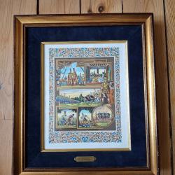 Tableau encadr&eacute; Jean Gradassi Enluminure