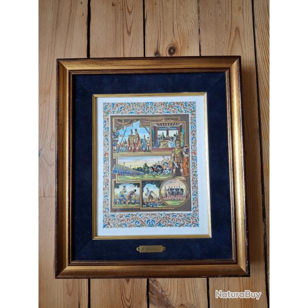 Tableau encadr� Jean Gradassi Enluminure