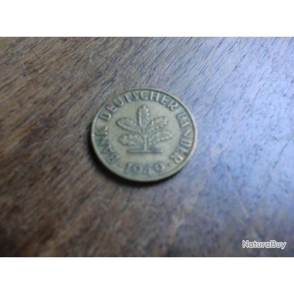 monnaie  deutschland  10 PFENNING  1949