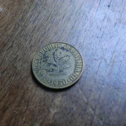 monnaie  deutschland  10 PFENNING  1950