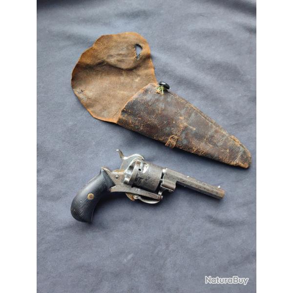 Revolver 7mm � broche type LeFaucheux - Belgique