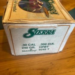 400 ogives Sierra 240 grs cal 30 / 308