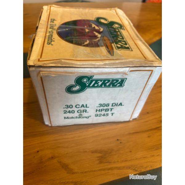 400 ogives Sierra 240 grs cal 30 / 308