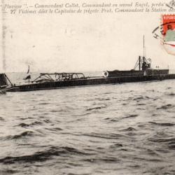 CPA - MARINE de GUERRE - Le Submersible  " Pluvi&ocirc;se " -N&deg;7087