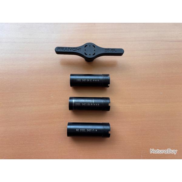 Lot de 3 Chokes pour Franchi feeling Cal. 20 - 1� sans prix de r�serve !!