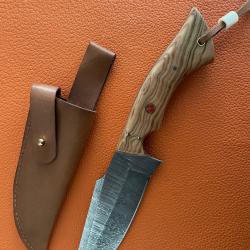 COUTEAU LAME FIXE EN DAMAS