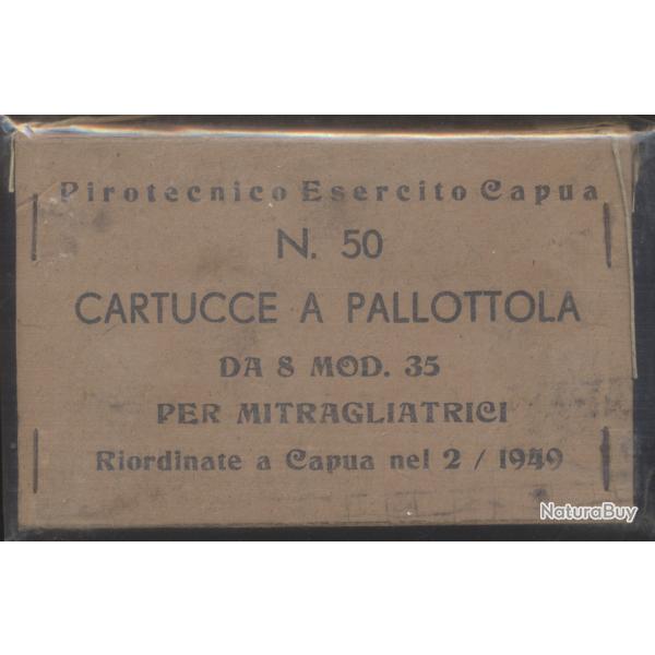 (5943) UNE BOITE DE 50 8x59SR BREDA A BALLE ETUI ACIER ww2