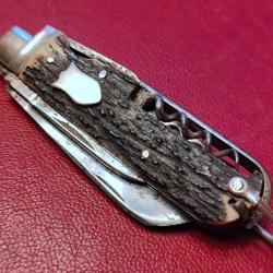 Ancien et rare Couteau de cavalier/officier anglais, William Rodgers Compagny Sheffield, 7 &eacute;l&eacute;ments