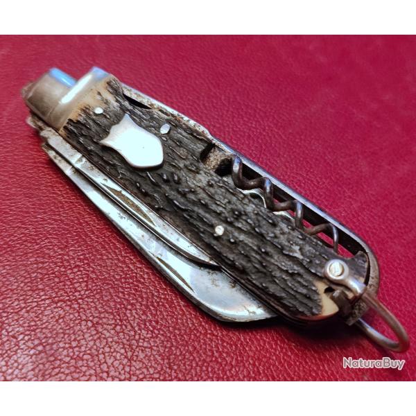 Ancien et rare Couteau de cavalier/officier anglais, William Rodgers Compagny Sheffield, 7 �l�ments