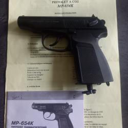 Pistolet Baikal MP-654K