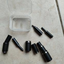 Jeu de 15 emporte pi&egrave;ces diam&egrave;tres 1 &agrave; 15mm NEUFS en boitier facilement transportables