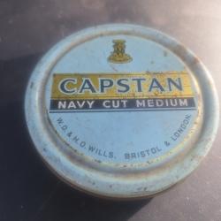 Ancienne Boite en M&eacute;tal (vide) de Tabac CAPSTAN Tommy Anglais WW2