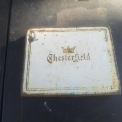 Ancienne Boite ( vide) M&eacute;tal Cigarettes Chesterfield US WW2