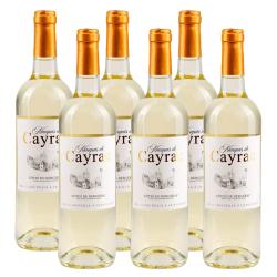 C&ocirc;tes de Bergerac moelleux Marquis de Cayrac  vin blanc AOC - 2024 - 6 bouteilles de 75cl