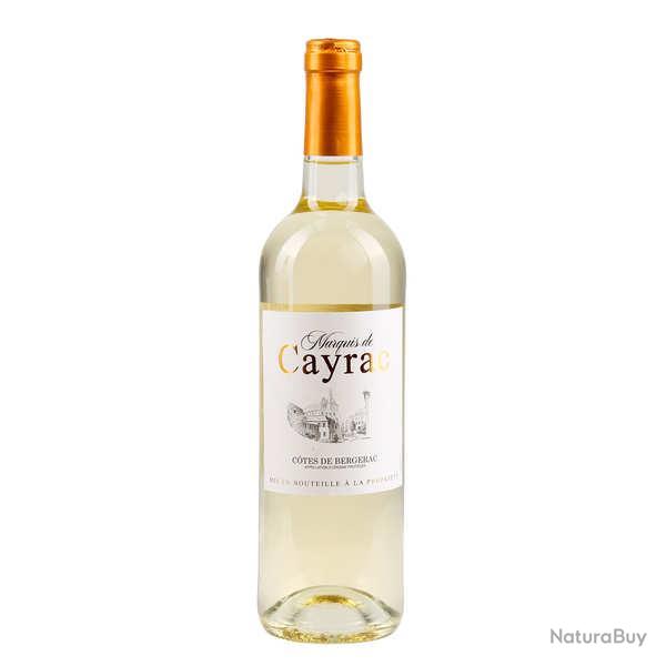 C�tes de Bergerac moelleux Marquis de Cayrac  vin blanc AOC - 2024 - 6 bouteilles de 75cl