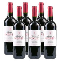 Bordeaux Rouge Baron de Fonviel - Vin AOP - 6 bouteilles de 75cl