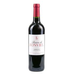 Bordeaux Rouge Baron de Fonviel - Vin AOP - 6 bouteilles de 75cl