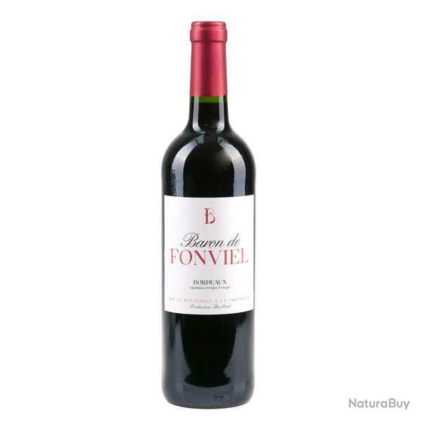 Bordeaux Rouge Baron de Fonviel - Vin AOP - 6 bouteilles de 75cl