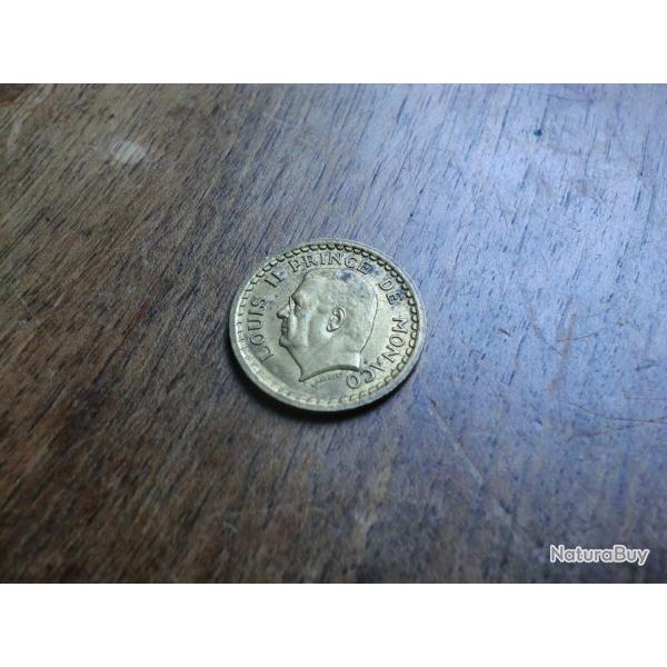 monnaie  louis II prince de monaco 1 francs