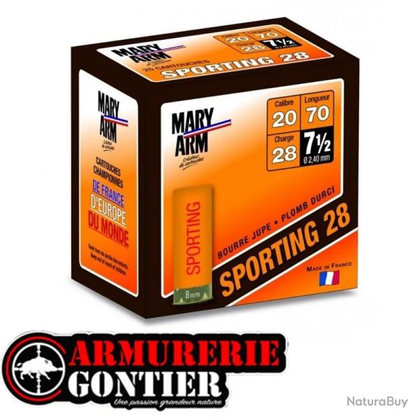Cartouches MARY ARM SPORTING 20 70 28GR BJ