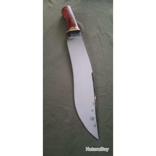 Machette forg�e en France lame de 1 cm d'�paisseur , magnifique piece LAURENT BOUCHER