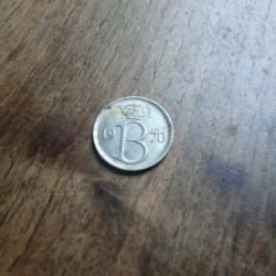monnaie belgique 25 c  1970