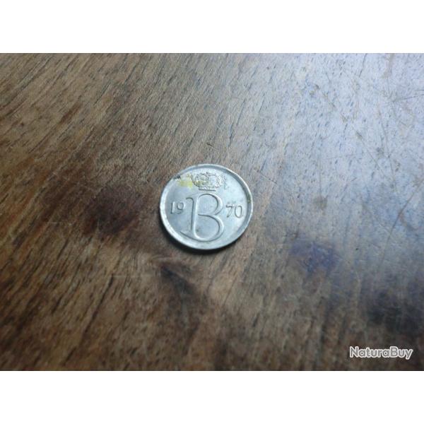 monnaie belgique 25 c  1970