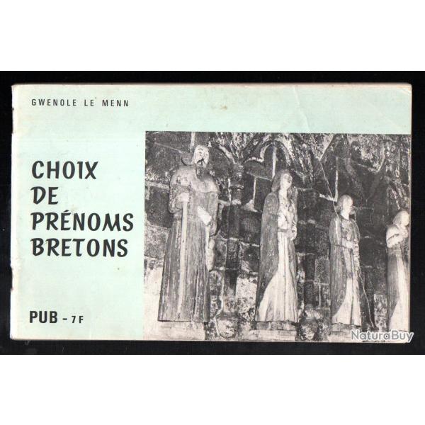 choix de pr�noms bretons de gwenol� le menn