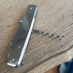 Couteau mongin/Andr&eacute; Mod&egrave;le Tout Inox 6 pi&egrave;ces canif