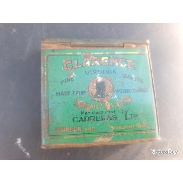 ancienne Boite en M�tal (vide) de Cigarettes Clarence Tommy Anglais WW2
