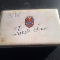 ancienne Boite en carton (vide) de Cigarettes Lande Ohme Allemagne WW2 3&deg; Reich
