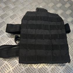 Plaque panneau de jambe cuisse molle noir mil-tec