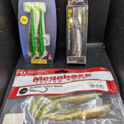 Lot 367 /  Leurres STORM 360 GT, MEGABASS WORM  ..... FISH AND FISHING.