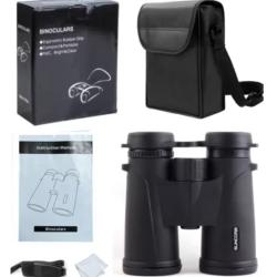 Jumelles 10x42 HD Compactes Robustes Observation Oiseaux Chasse Voyage Camping grande vue 143m/1000m