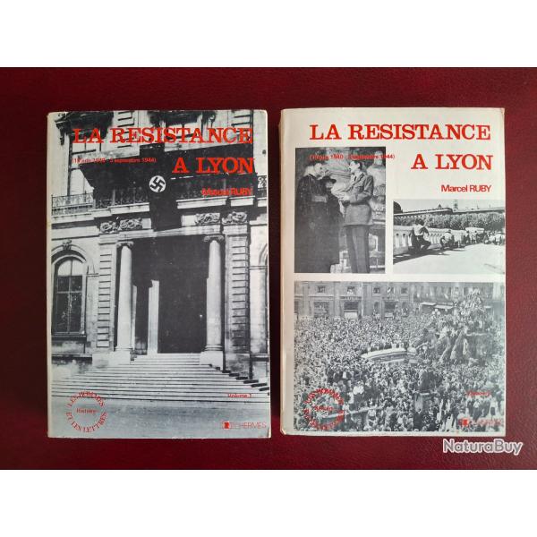 La r�sistance � Lyon, lot des 2 tomes M. Ruby