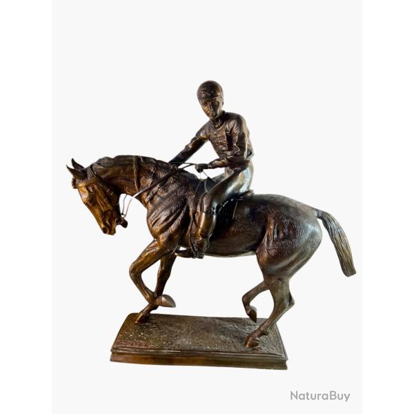 Bronze jockey d'apr�s Isidore bonheur