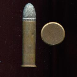 .44 x 1" 1/2 Extra Long Rim Fire - cartouche US tr&egrave;s peu courante - &eacute;tui cuivre de 38 mm