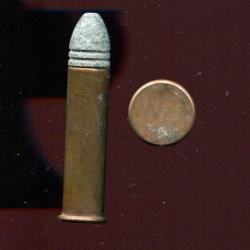 .38 x 1" 1/2 Extra Long Rim Fire - cartouche US tr&egrave;s peu courante - &eacute;tui cuivre de 38 mm