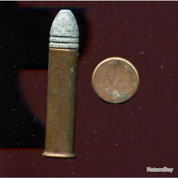 .38 x 1" 1/2 Extra Long Rim Fire - cartouche US tr�s peu courante - �tui cuivre de 38 mm