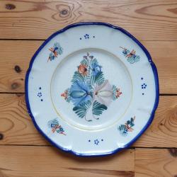 Faience de Nevers assiette Montagnon XIX&egrave; si&egrave;cle