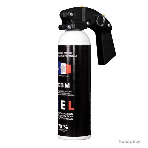 Bombe de d�fense Ux pro � poign�e - 500 ml - Standard / Gaz cs