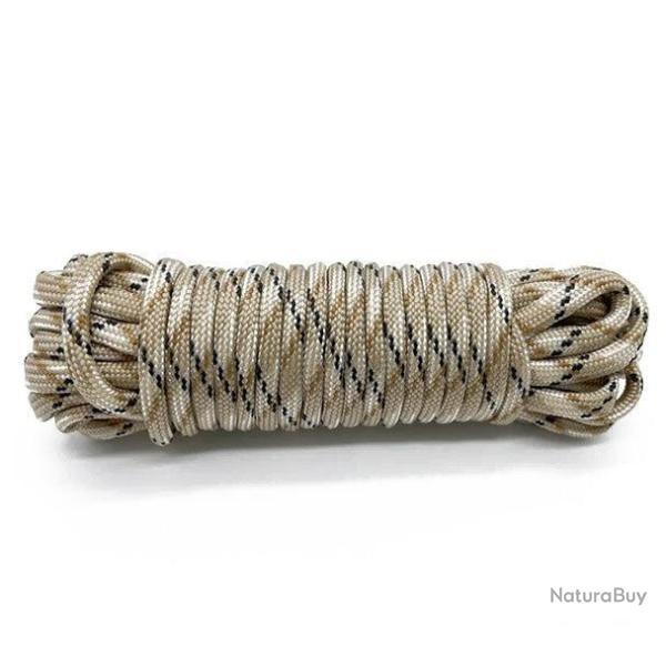 5 M�tres Dia.4mm Paracord Desert camo Outdoor Camping