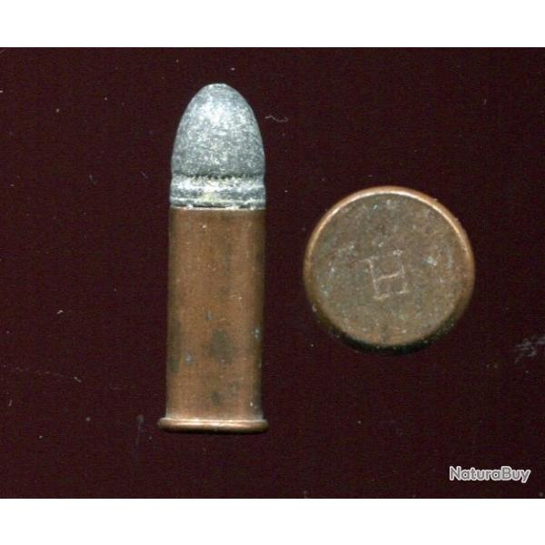 .38 Long Rim Fire USA - �tui cuivre 22.1  mm - balle plomb 1 gorge mollet�e - marquage : H