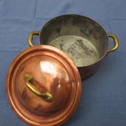 casserole en cuivre       vintage