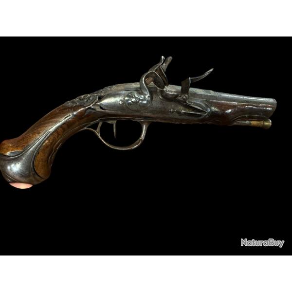 pistolet � silex de voyage 18 eme