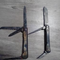 Couteaux anciens pradel et plume