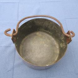 chaudron 2  en cuivre      vintage