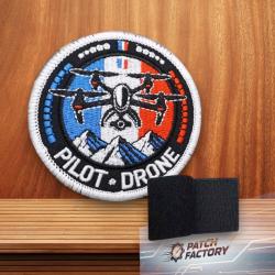 &Eacute;cusson Pilot Drone 8Cm - Patch  Avec Scratch Patriote Droniste Ecusson Arm&eacute;e