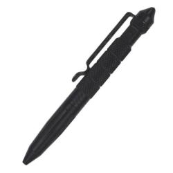 PROMO Kubotan Stylo Acier D&eacute;fense Survie Secours Brise Vitre Couleur Noir